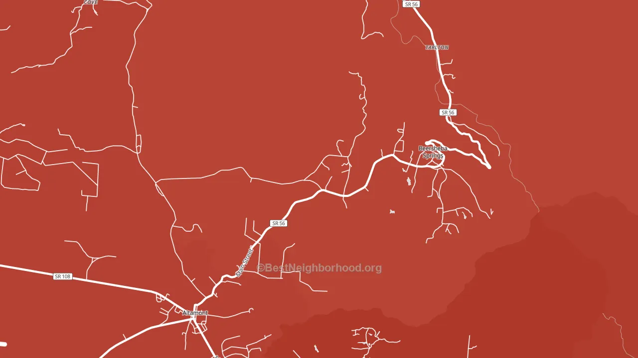 37305, TN block-group political-lean map