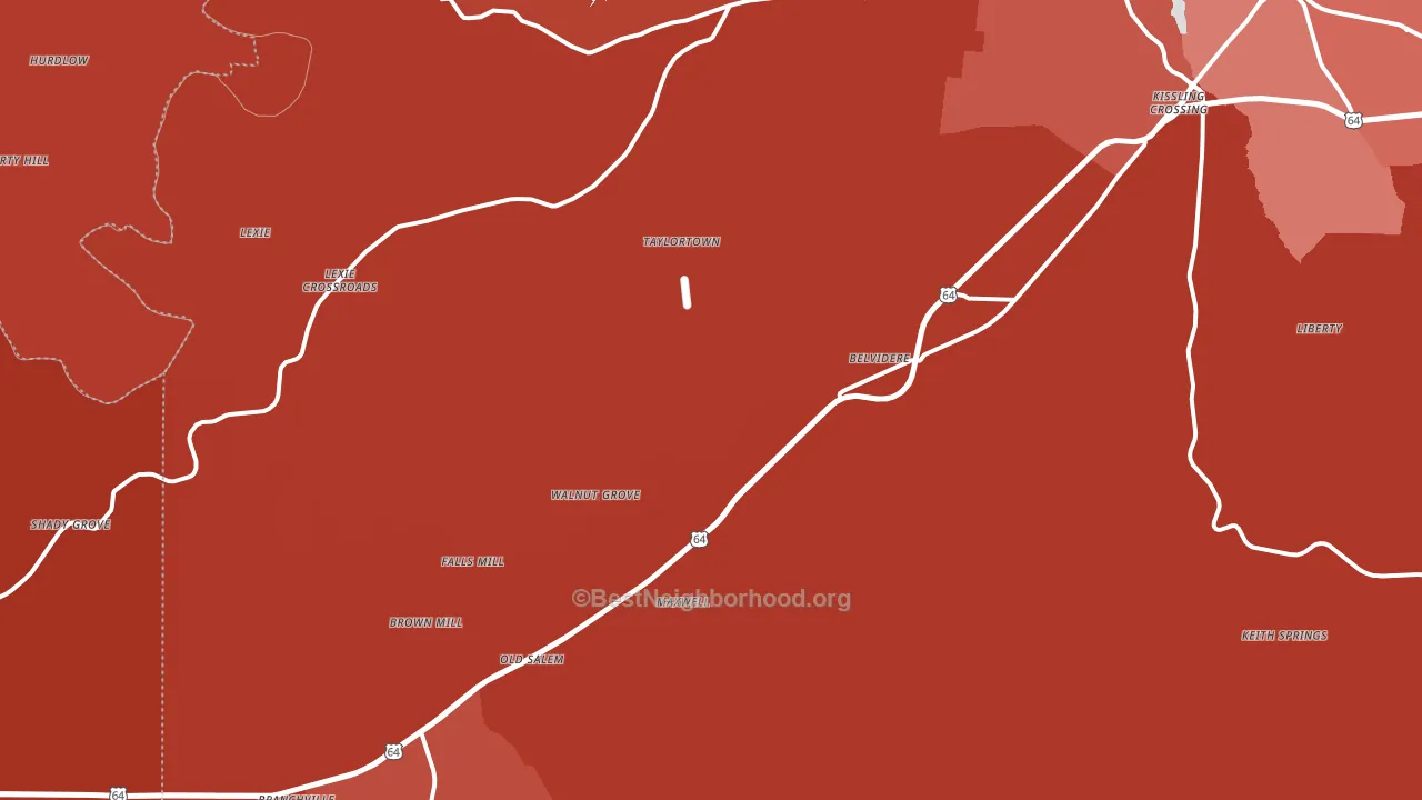 37306, TN block-group political-lean map