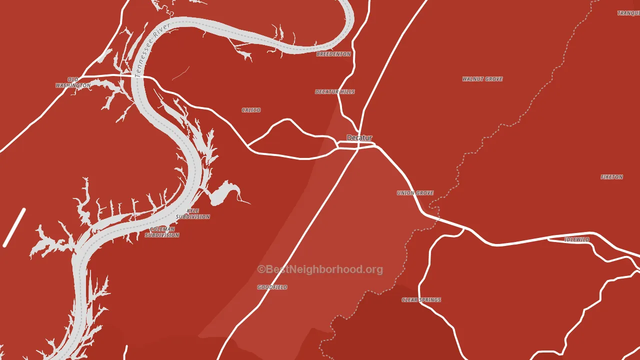 37322, TN block-group political-lean map