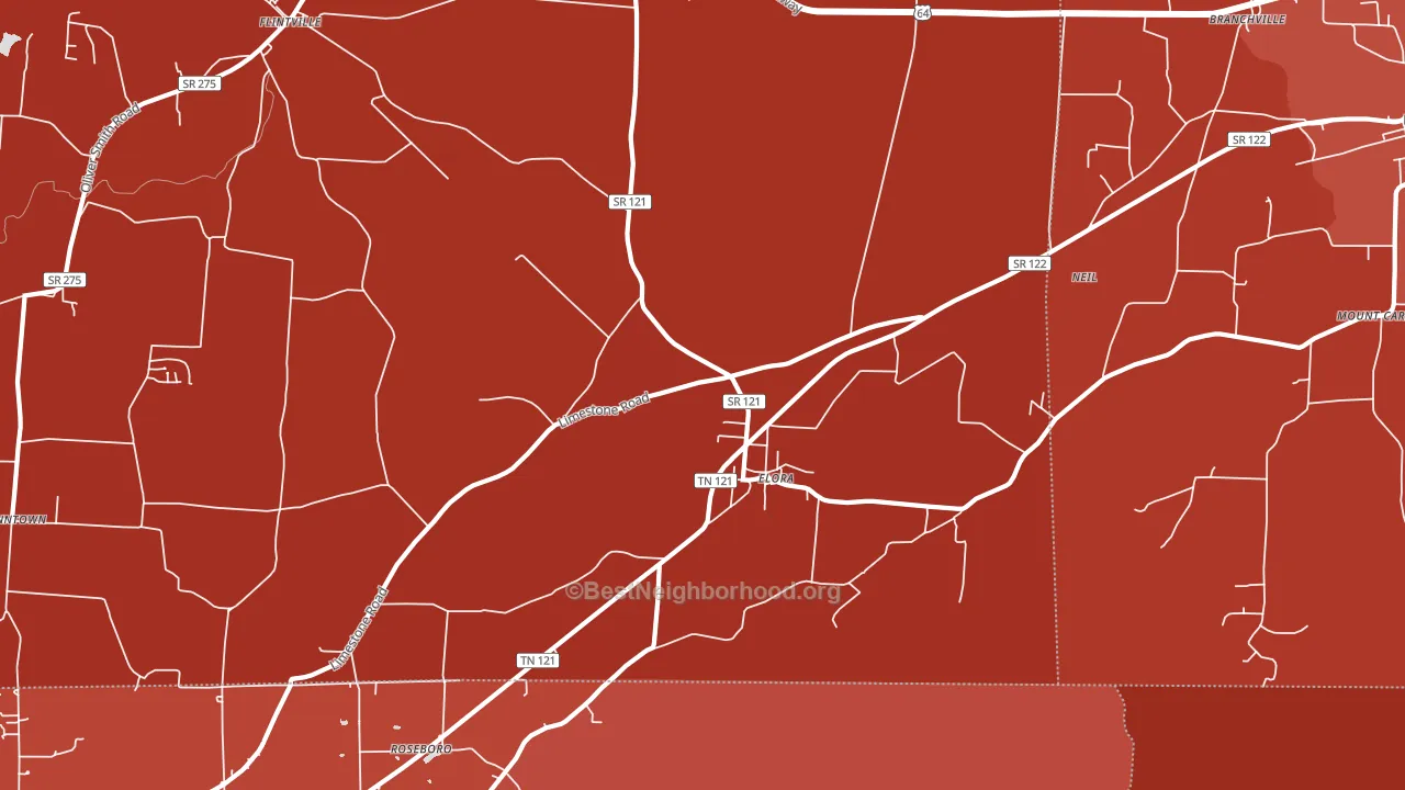 37328, TN block-group political-lean map