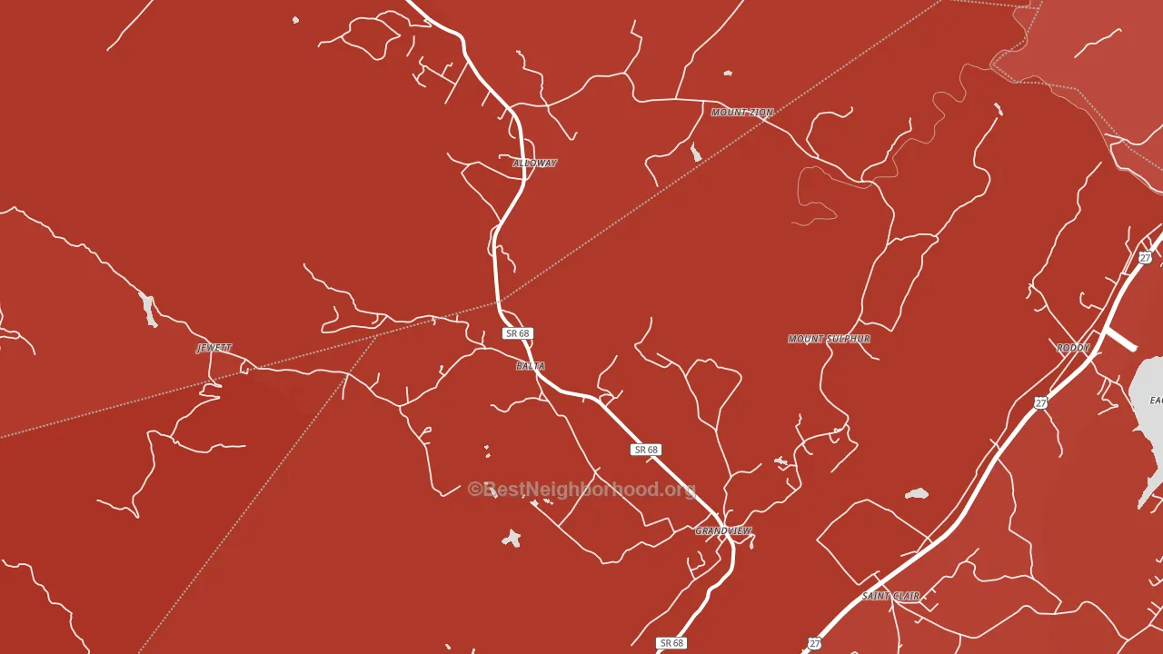 37337, TN block-group political-lean map