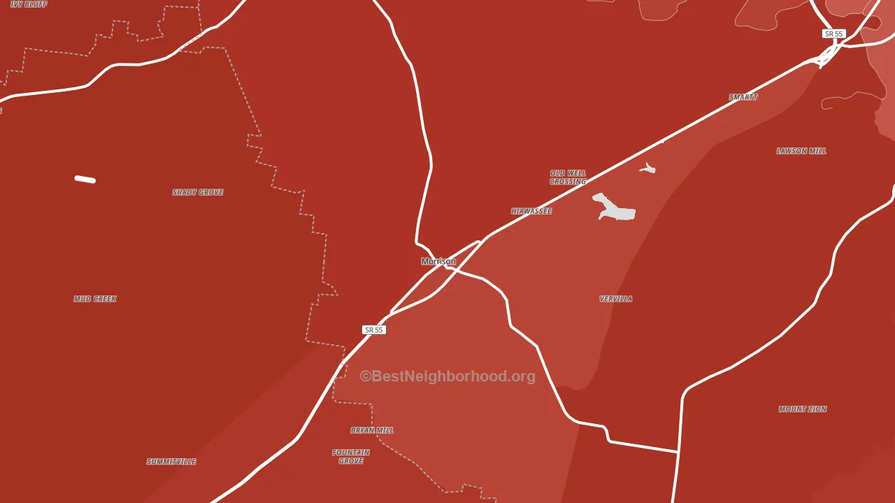 37357, TN block-group political-lean map