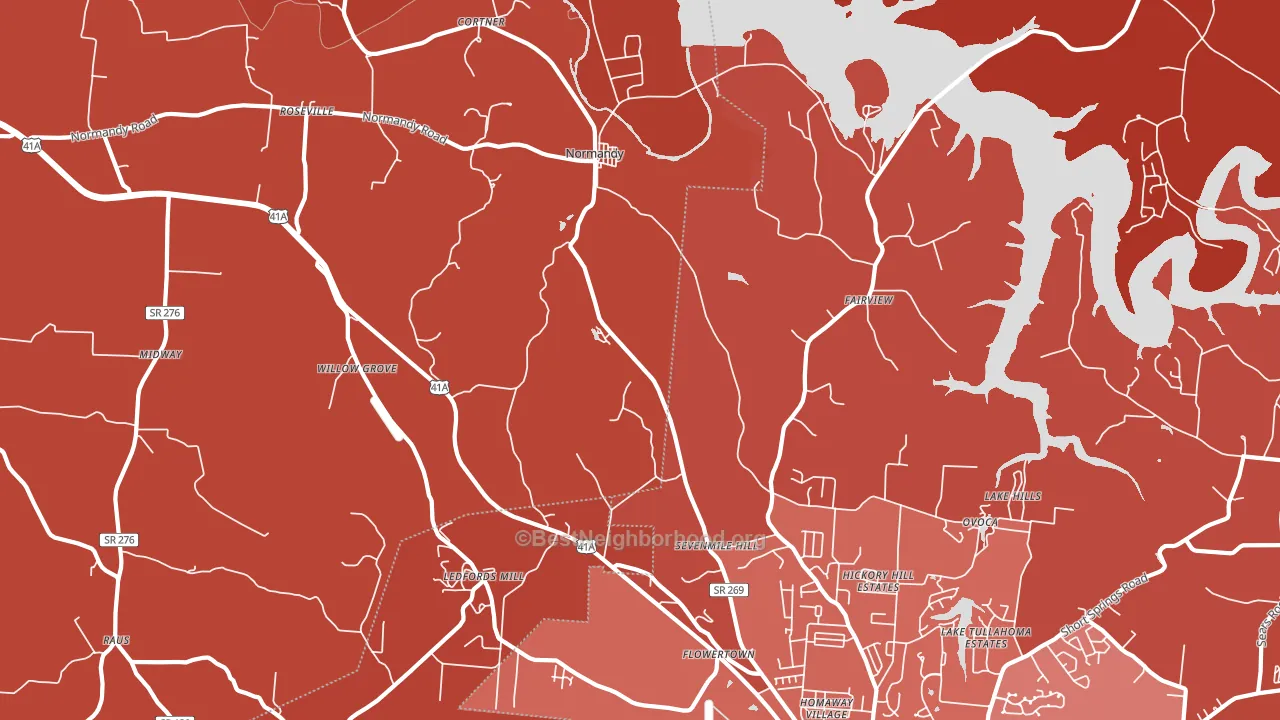37360, TN block-group political-lean map