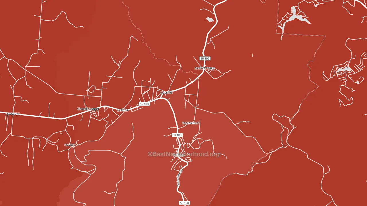 37365, TN block-group political-lean map