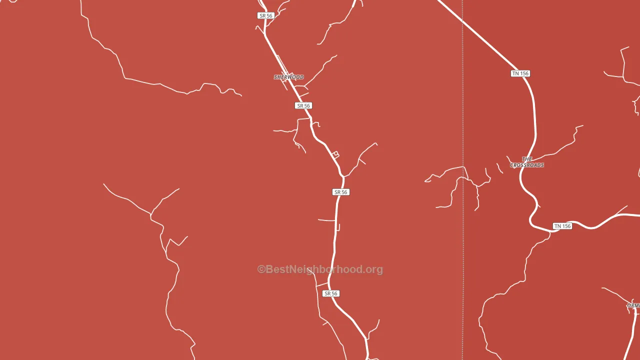37376, TN block-group political-lean map