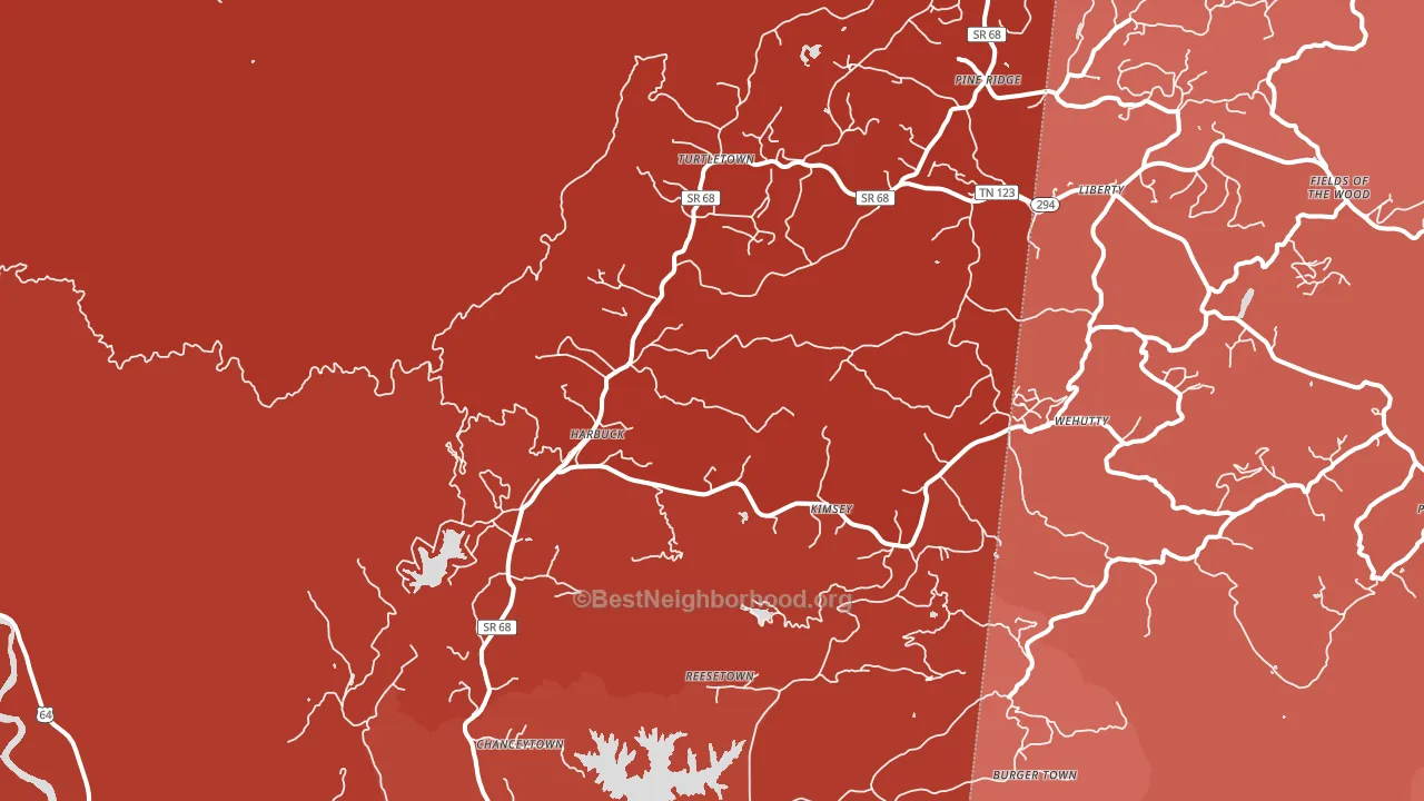 37391, TN block-group political-lean map
