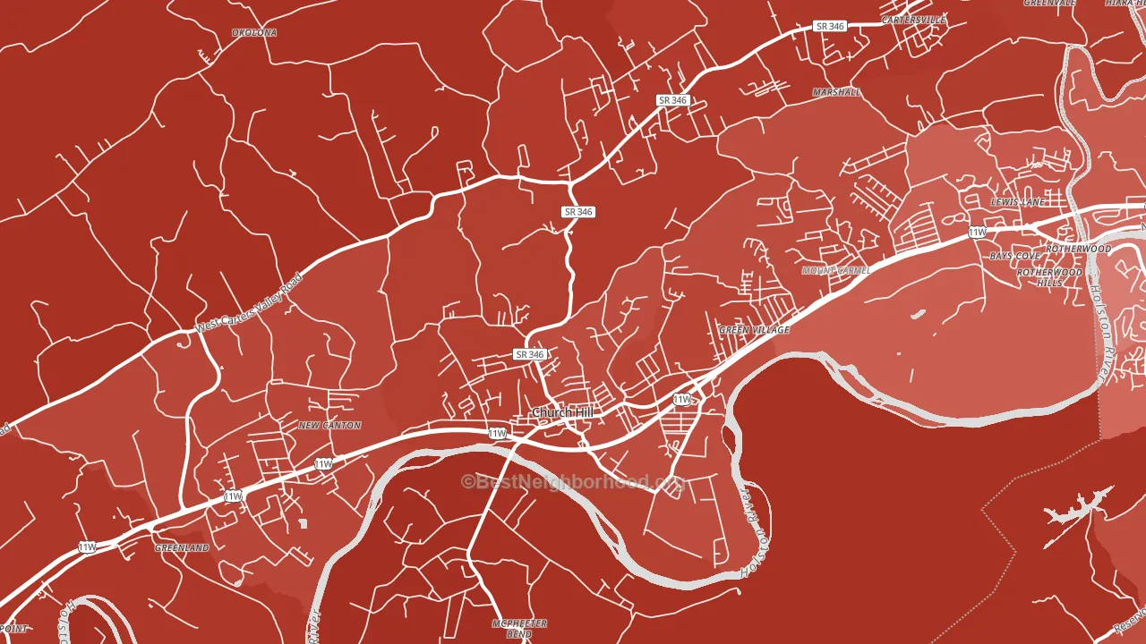 37642, TN block-group political-lean map