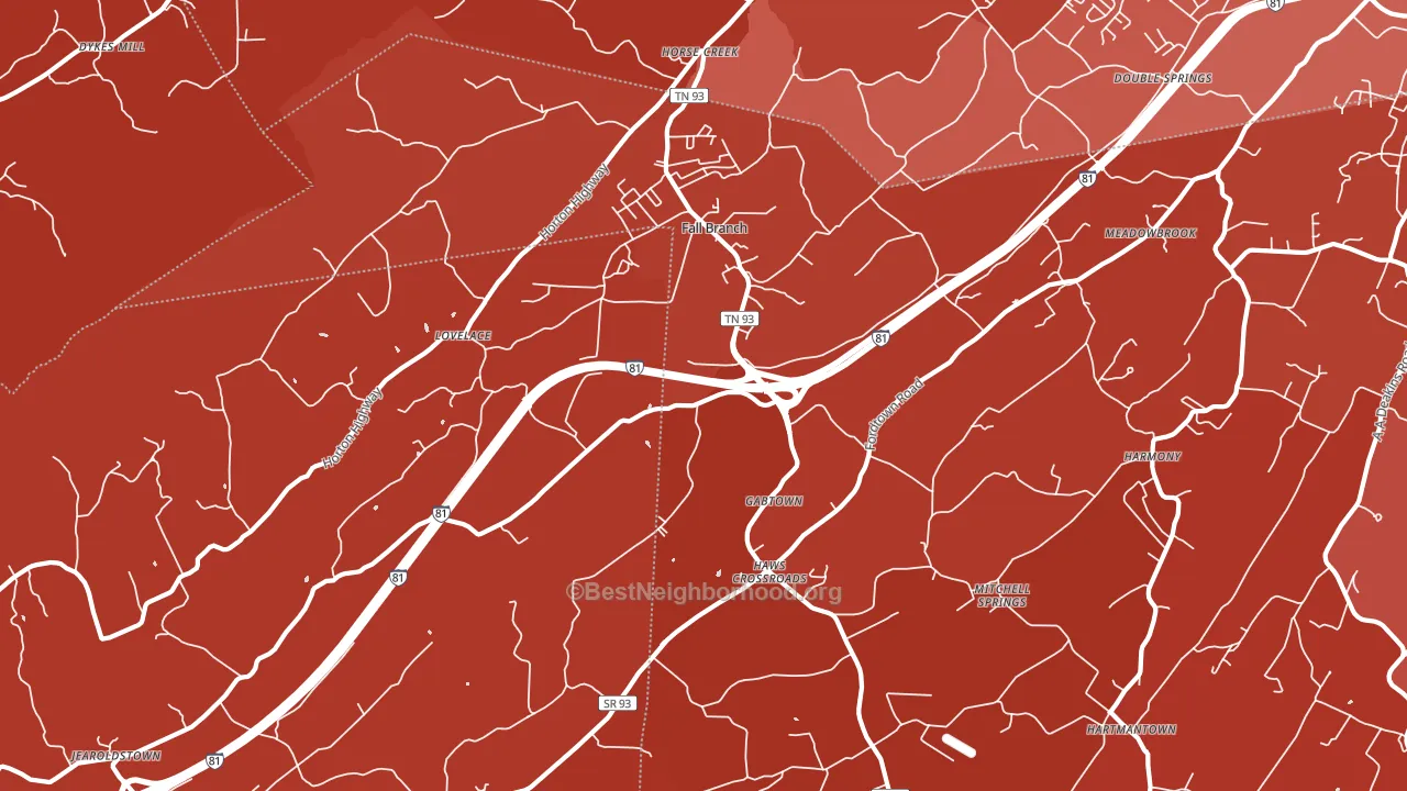 37656, TN block-group political-lean map
