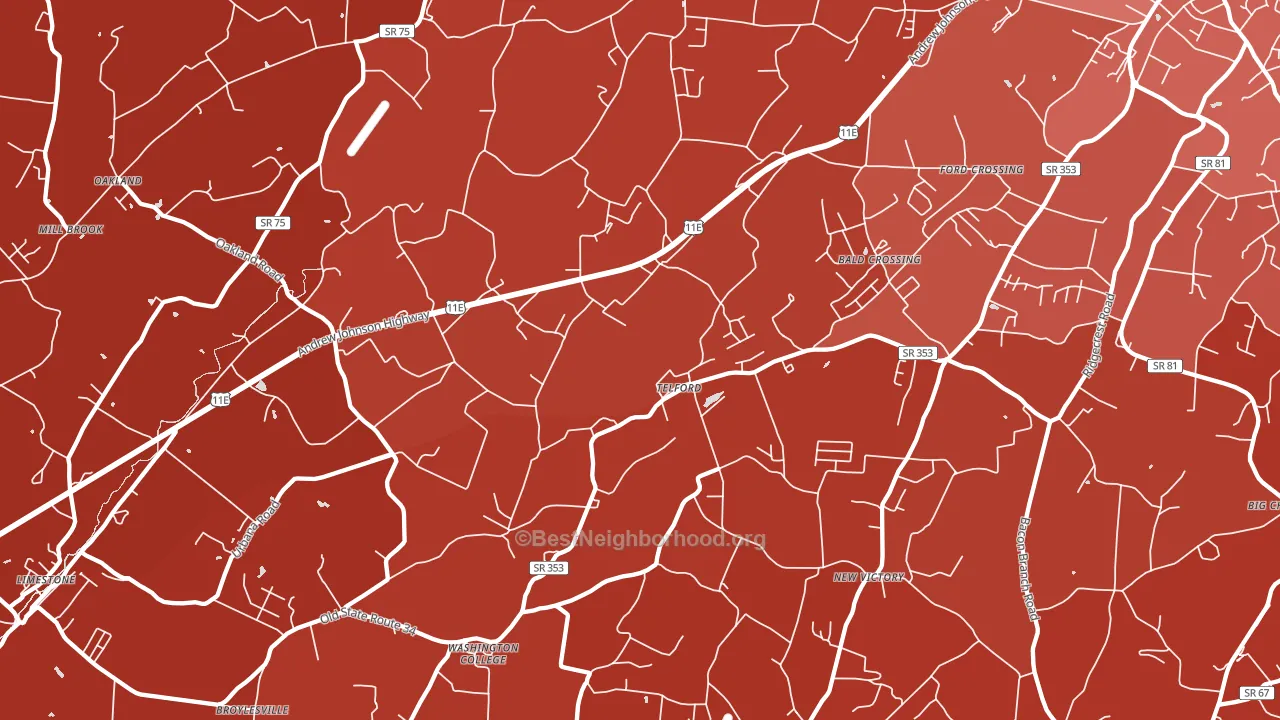 37690, TN block-group political-lean map
