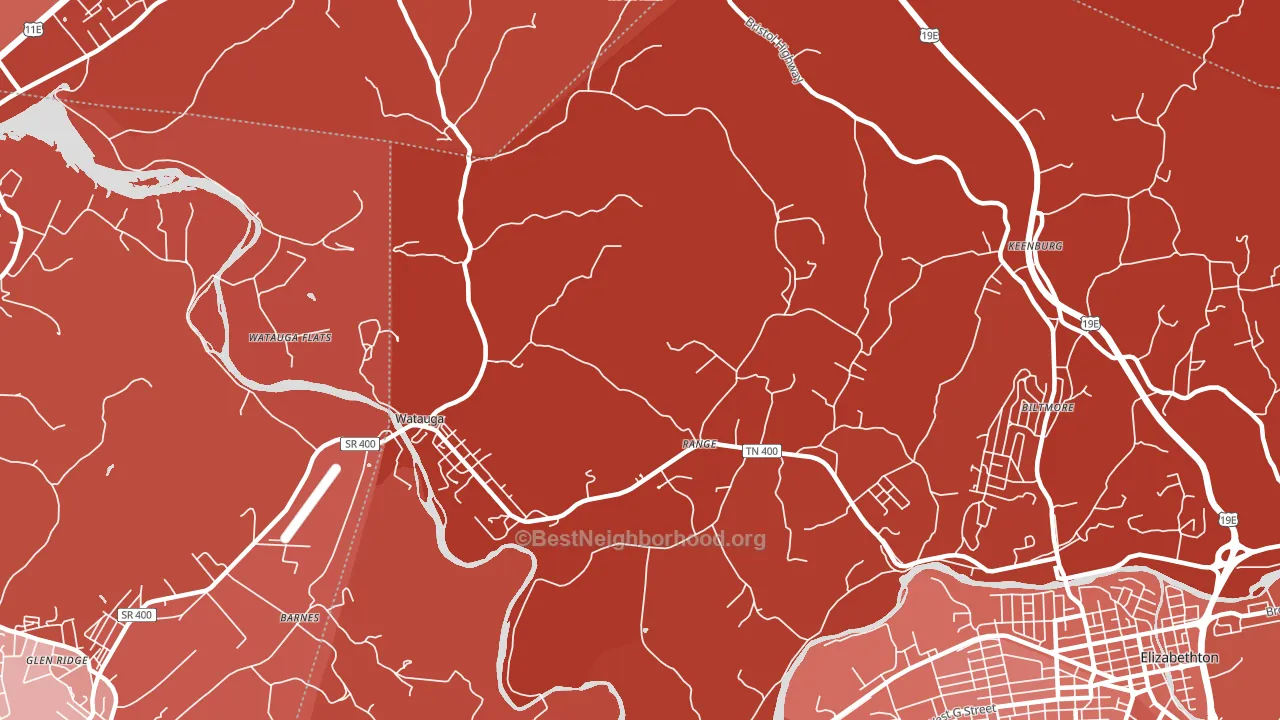 37694, TN block-group political-lean map