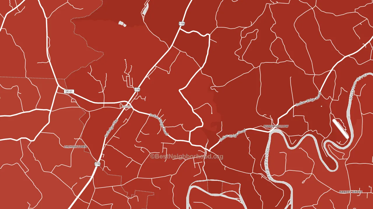 37709, TN block-group political-lean map