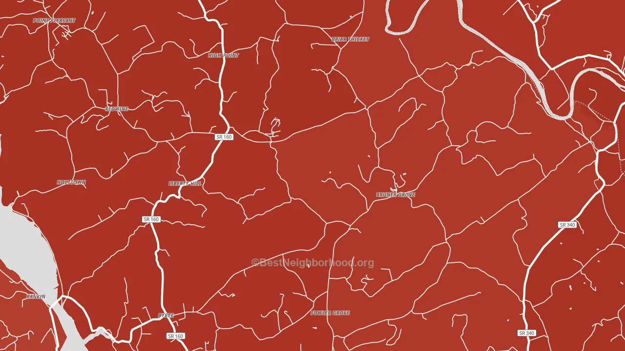 37713, TN block-group political-lean map