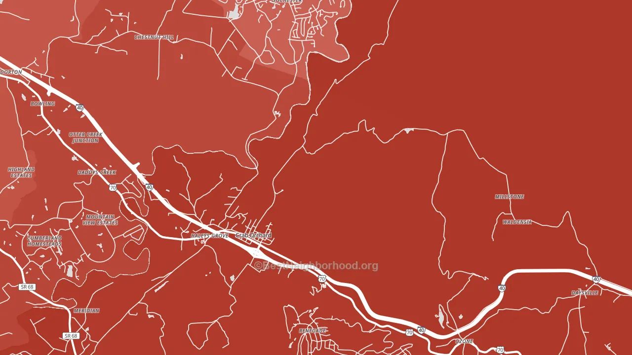 37723, TN block-group political-lean map