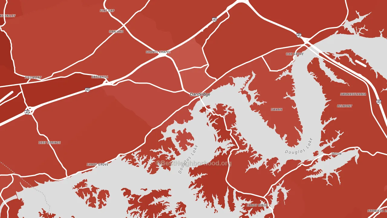 37725, TN block-group political-lean map