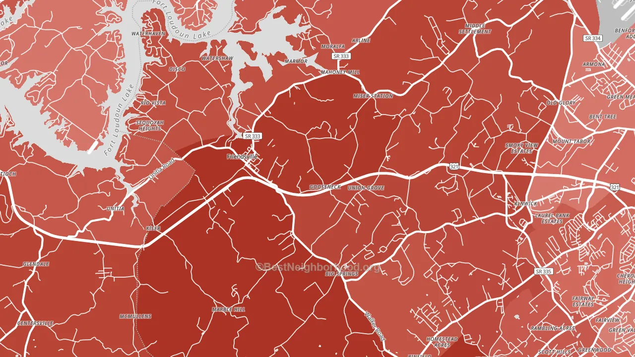 37737, TN block-group political-lean map
