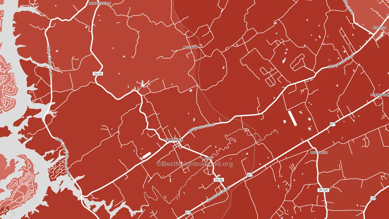 37742, TN block-group political-lean map