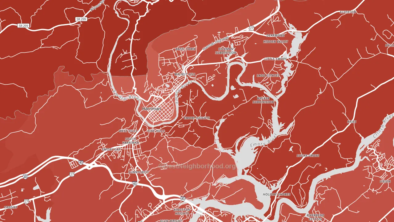 37748, TN block-group political-lean map