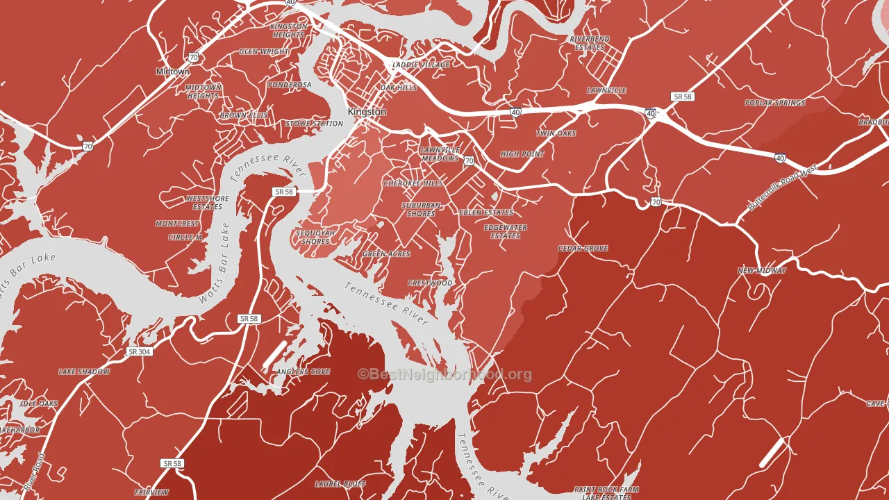 37763, TN block-group political-lean map