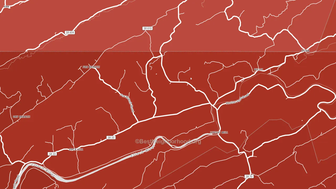 37765, TN block-group political-lean map