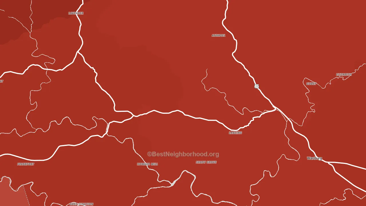 37770, TN block-group political-lean map