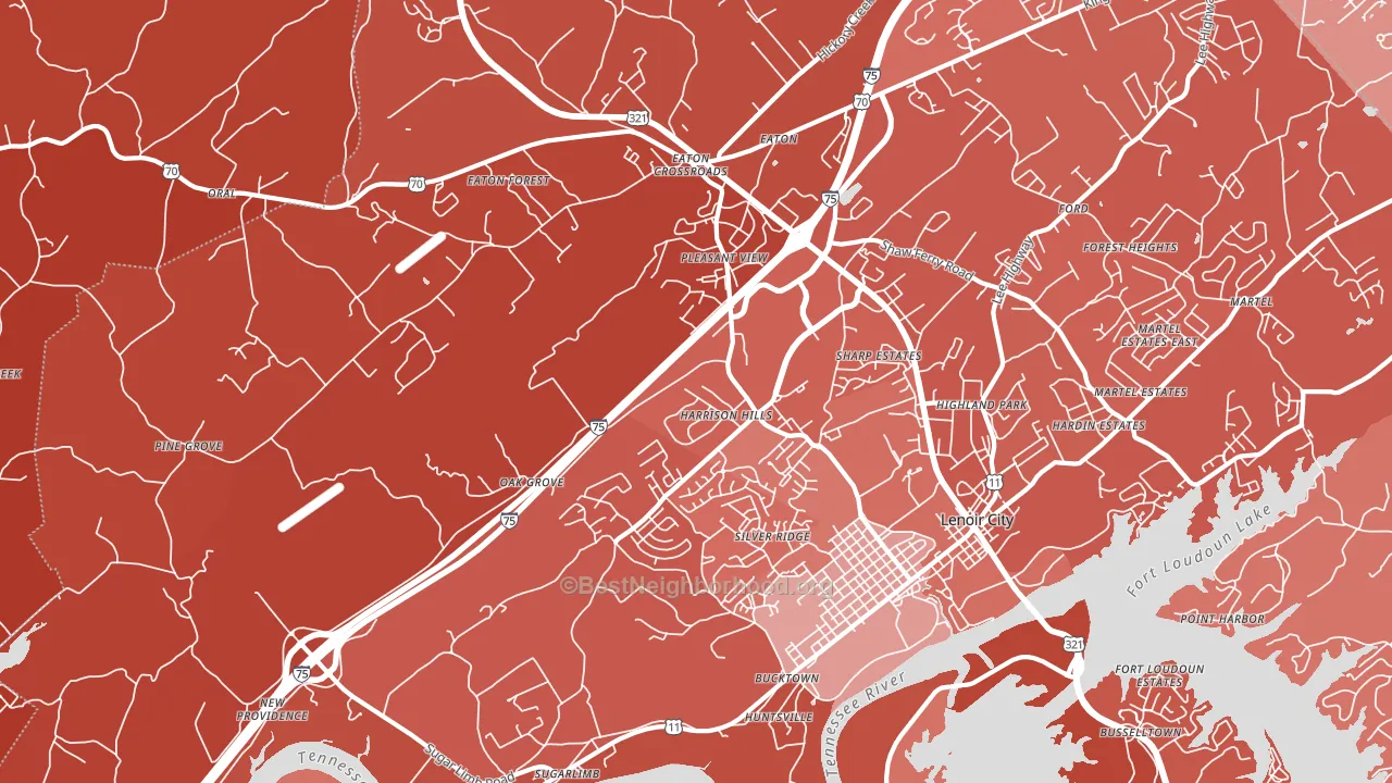 37771, TN block-group political-lean map