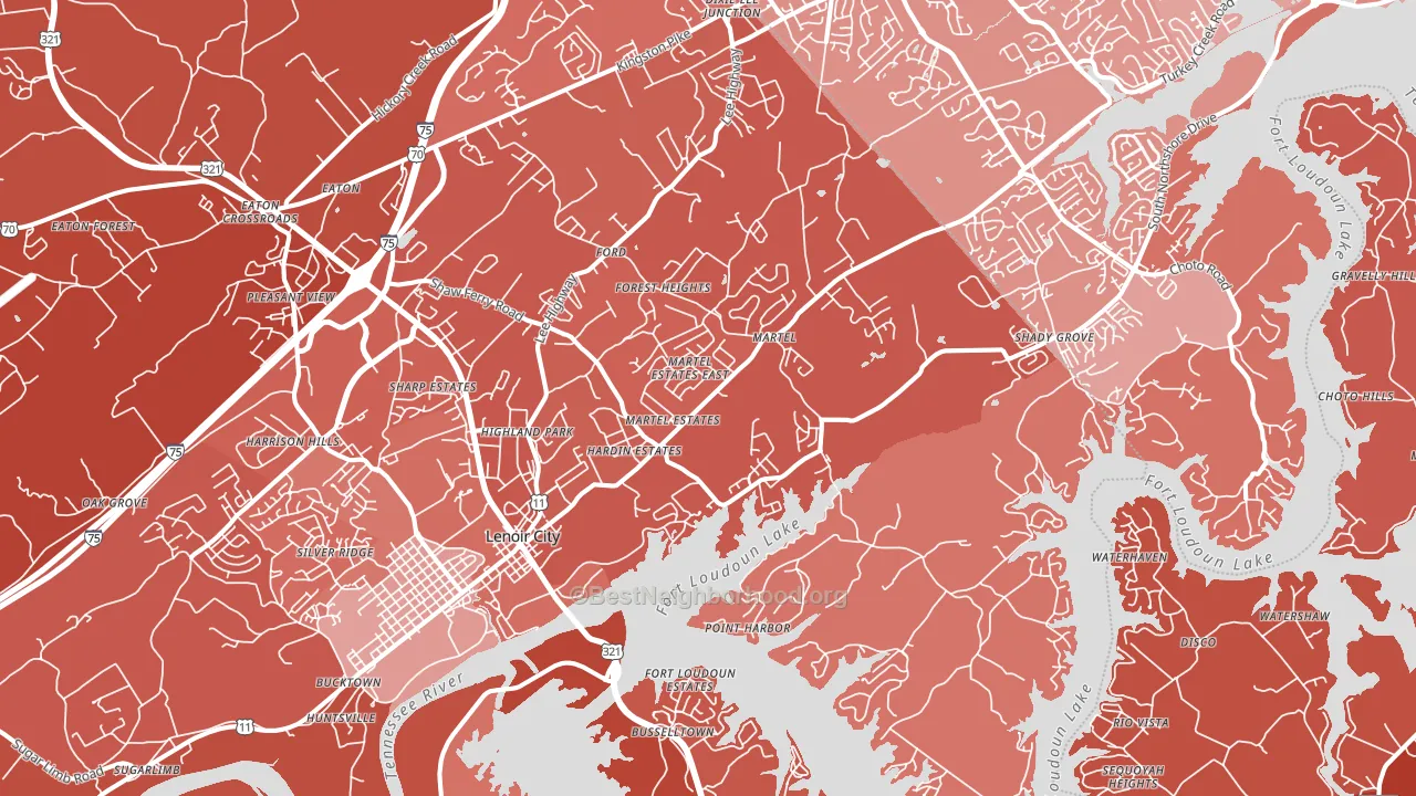 37772, TN block-group political-lean map