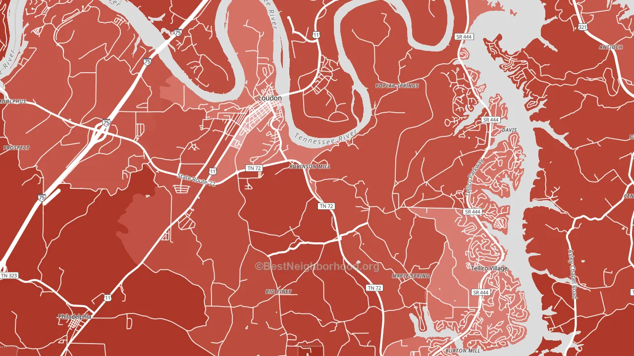 37774, TN block-group political-lean map