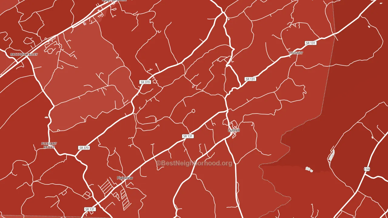 37779, TN block-group political-lean map