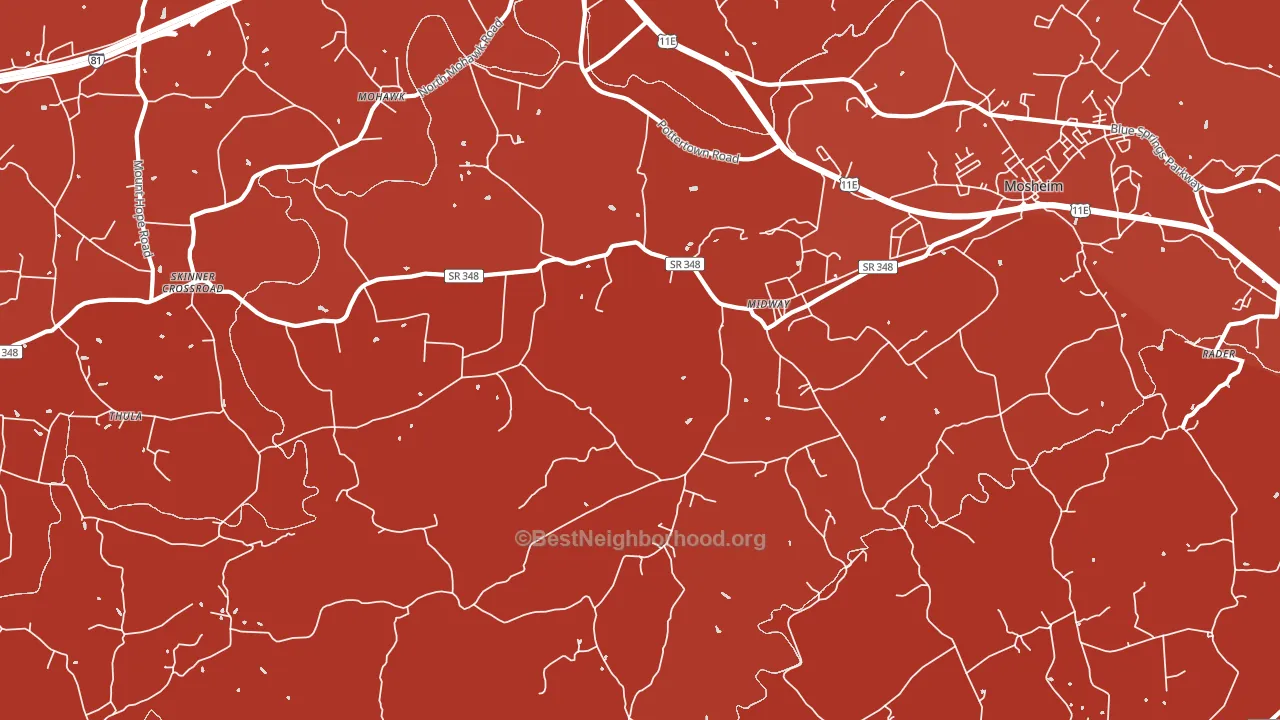 37809, TN block-group political-lean map
