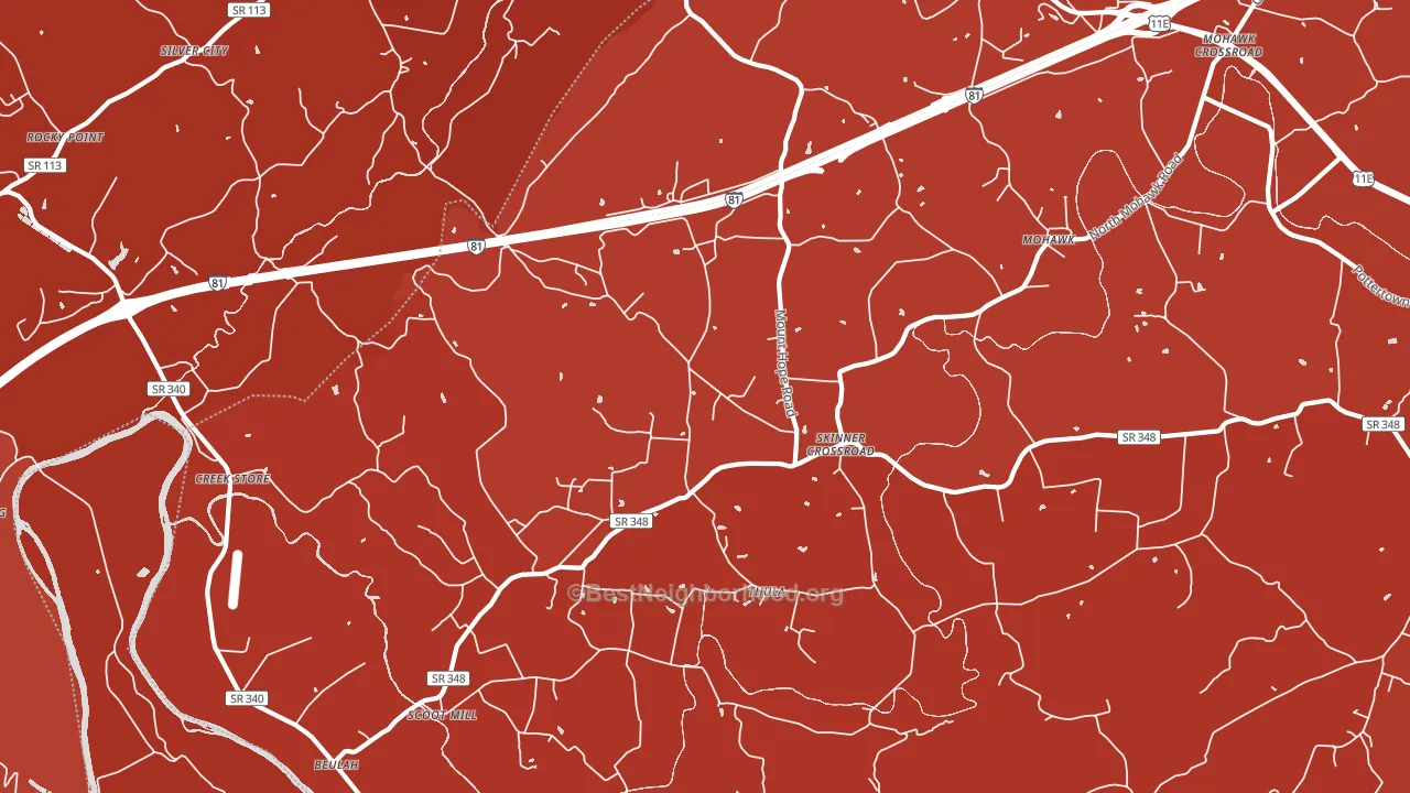 37810, TN block-group political-lean map