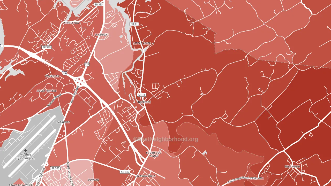 37853, TN block-group political-lean map