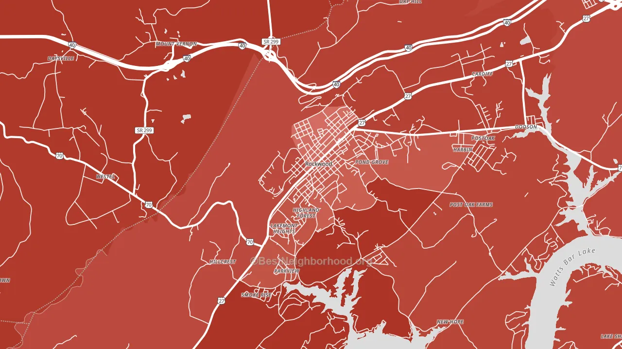 37854, TN block-group political-lean map