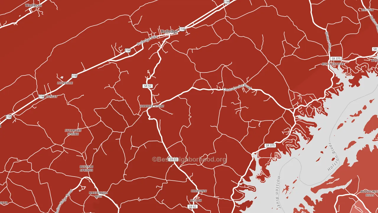 37861, TN block-group political-lean map