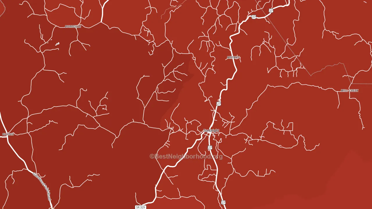 37872, TN block-group political-lean map