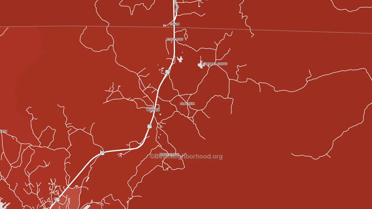 37892, TN block-group political-lean map