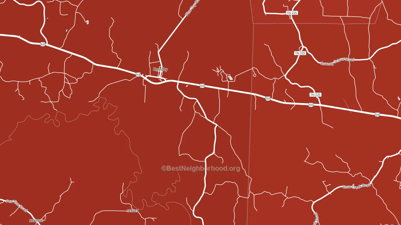 38044, TN block-group political-lean map