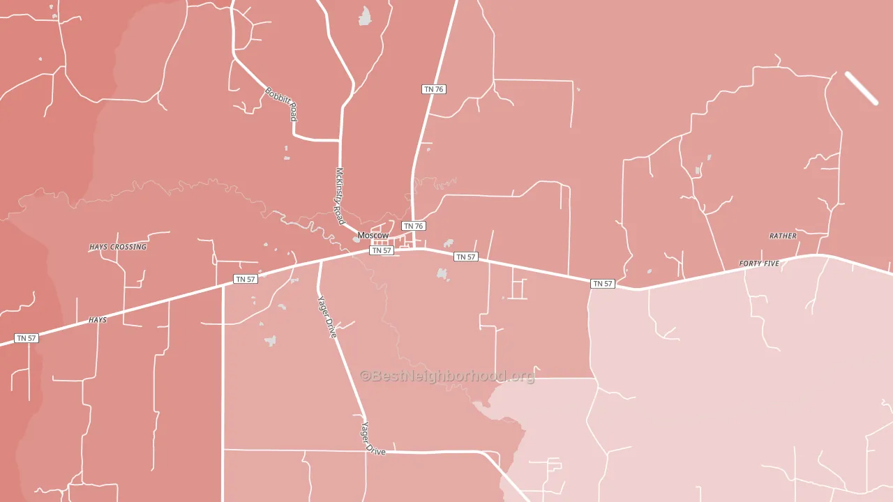 38057, TN block-group political-lean map