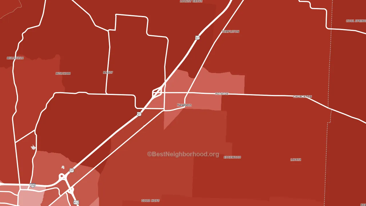 38059, TN block-group political-lean map