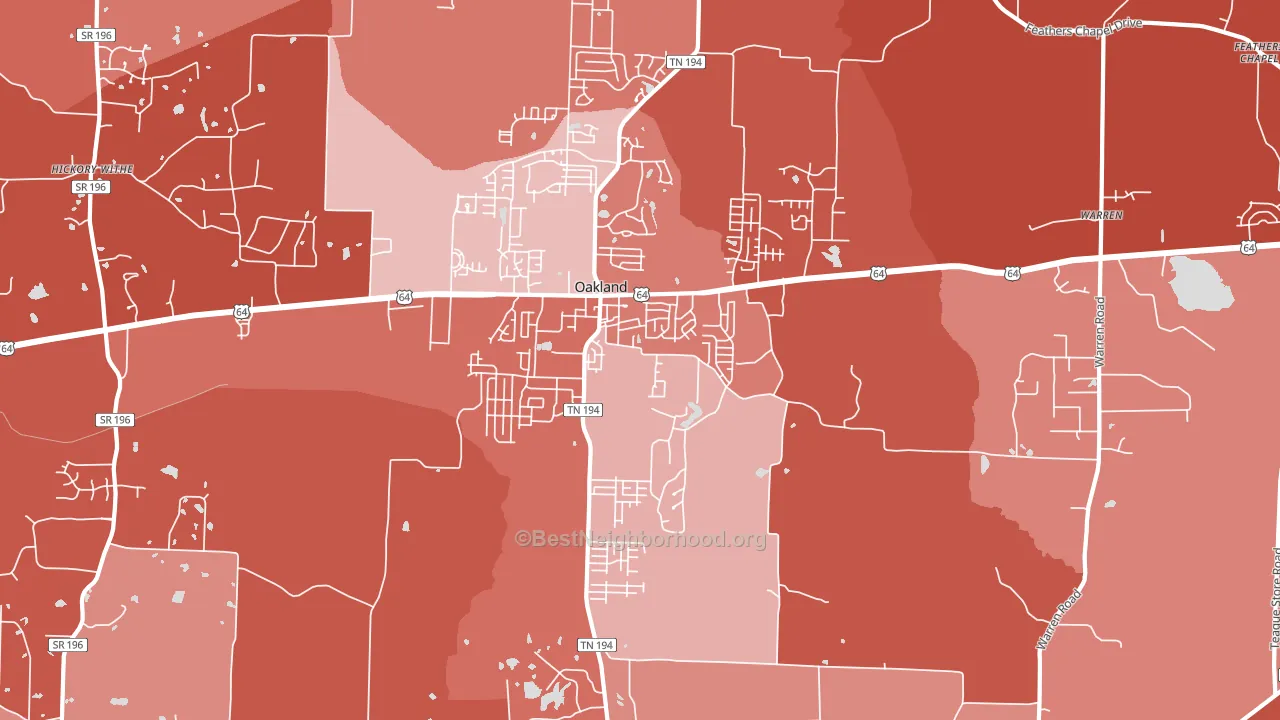 38060, TN block-group political-lean map