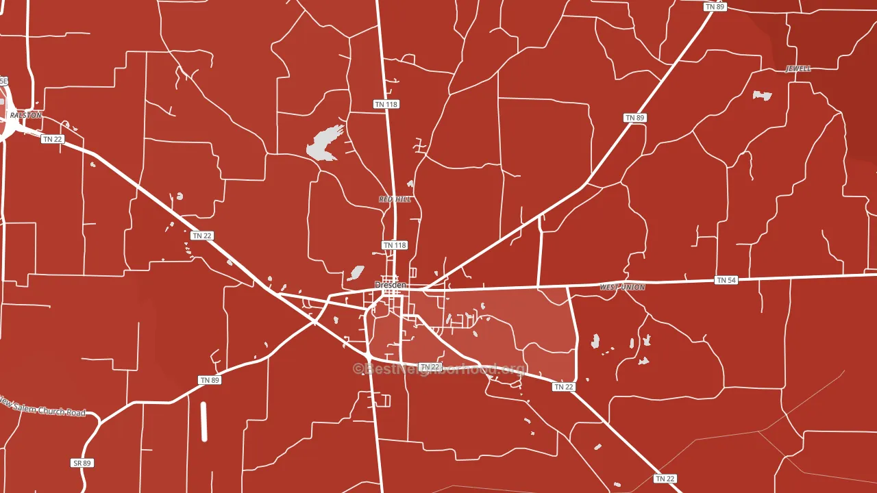 38225, TN block-group political-lean map