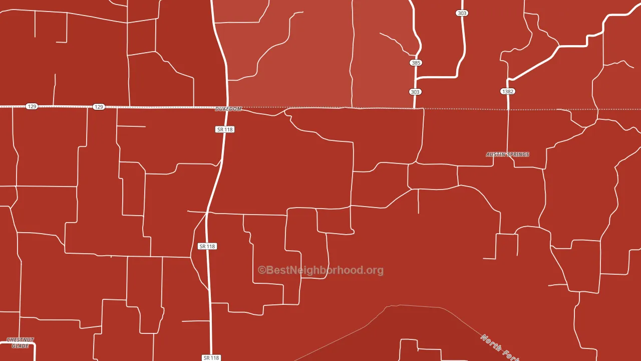 38226, TN block-group political-lean map