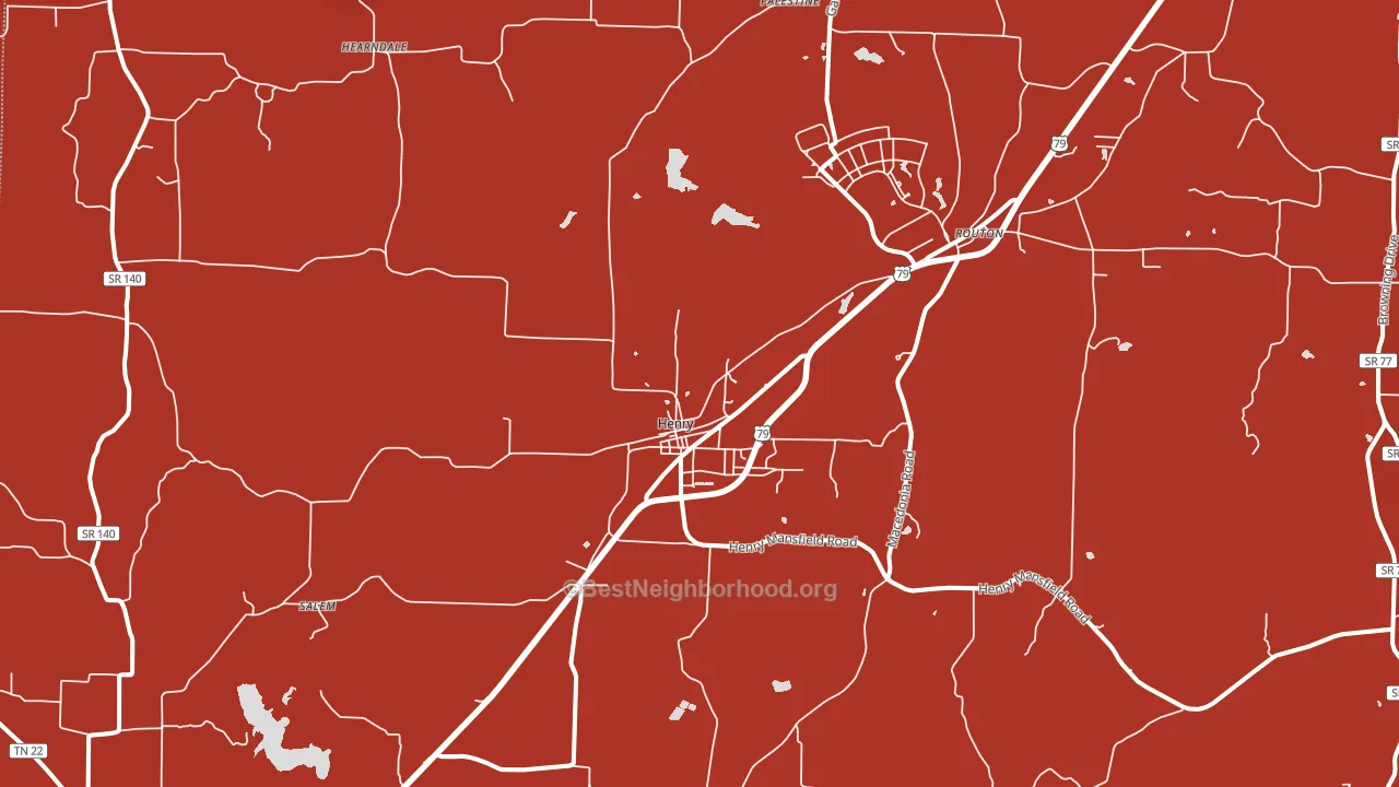 38231, TN block-group political-lean map