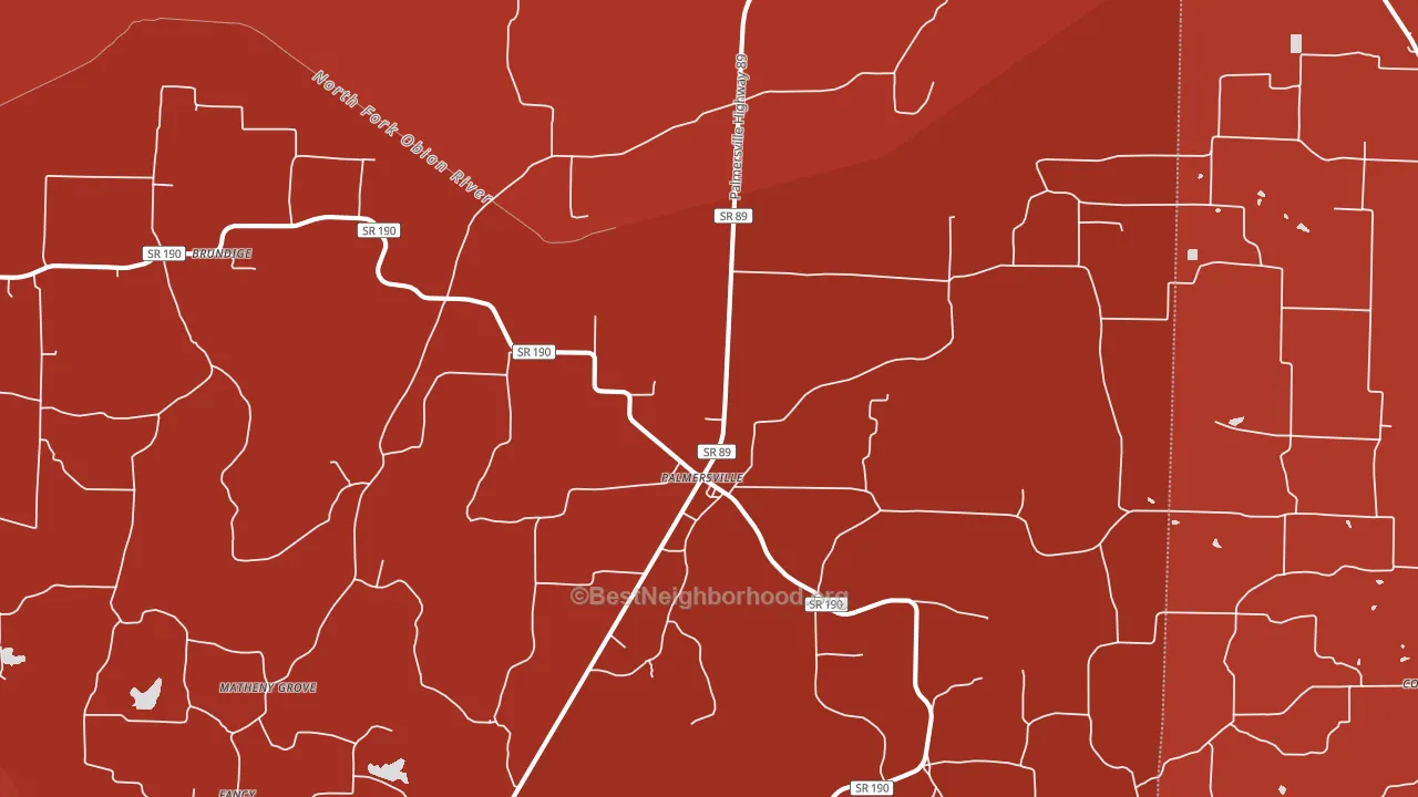 38241, TN block-group political-lean map