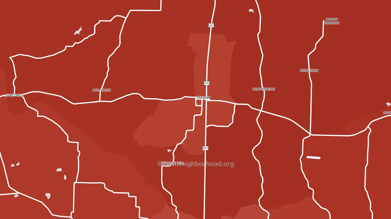 38251, TN block-group political-lean map