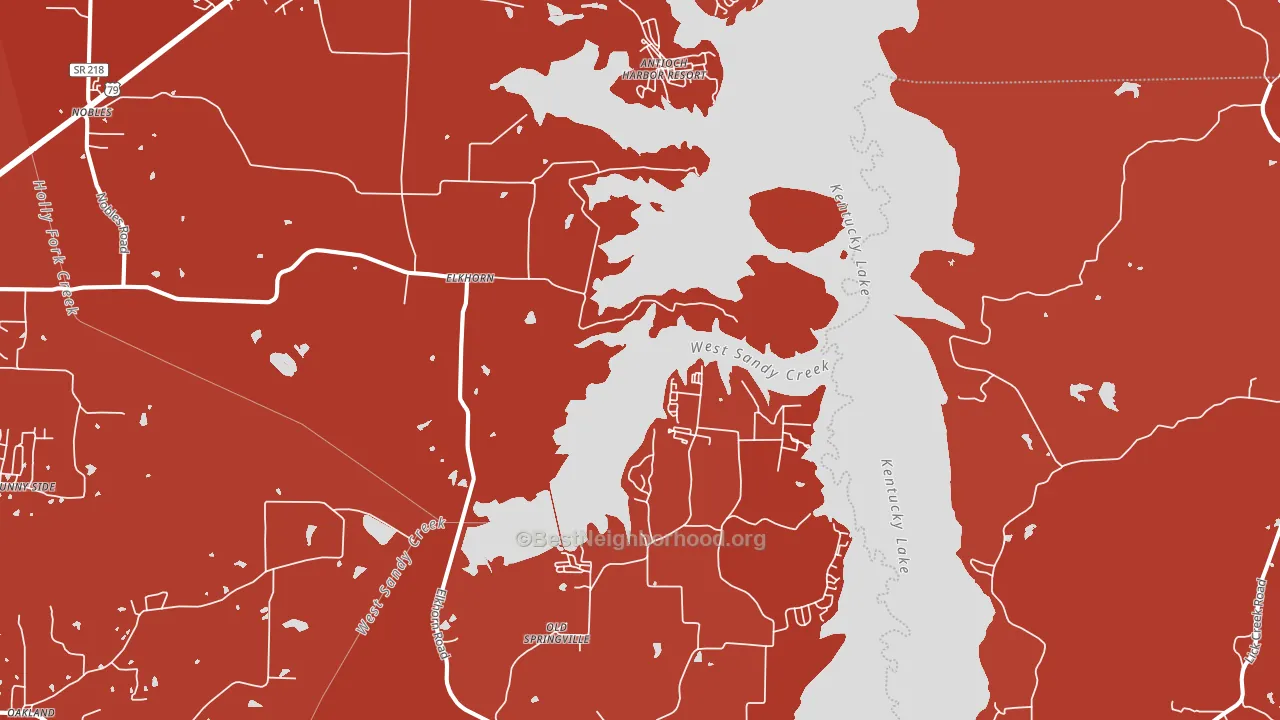 38256, TN block-group political-lean map