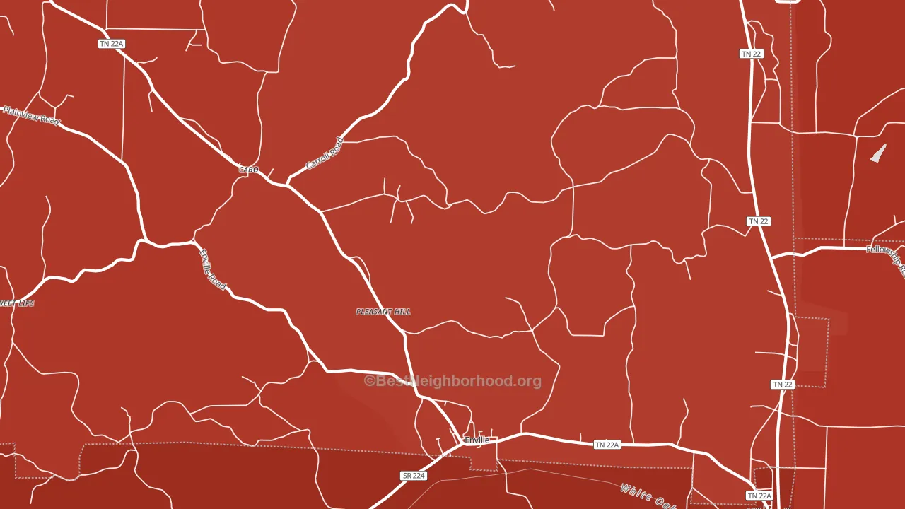 38332, TN block-group political-lean map