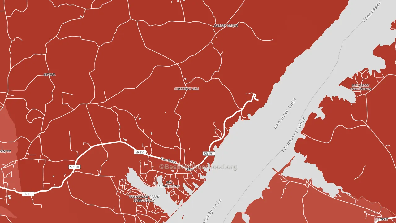 38333, TN block-group political-lean map