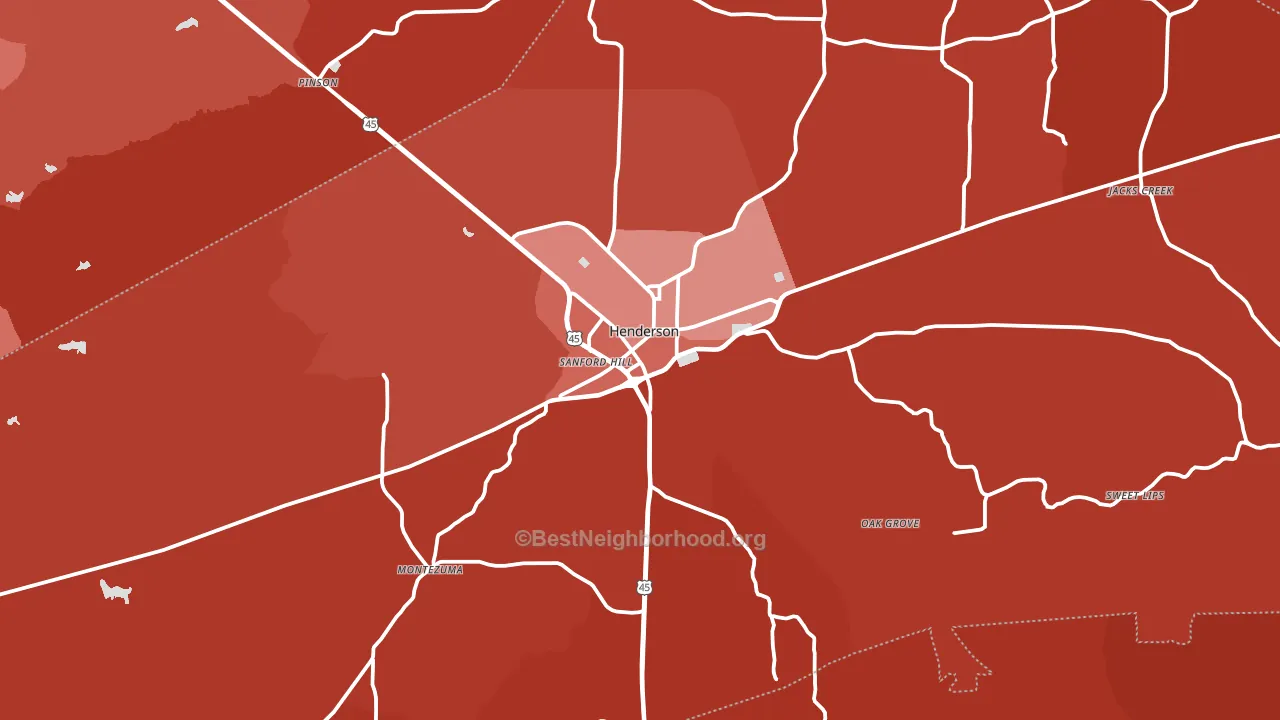38340, TN block-group political-lean map