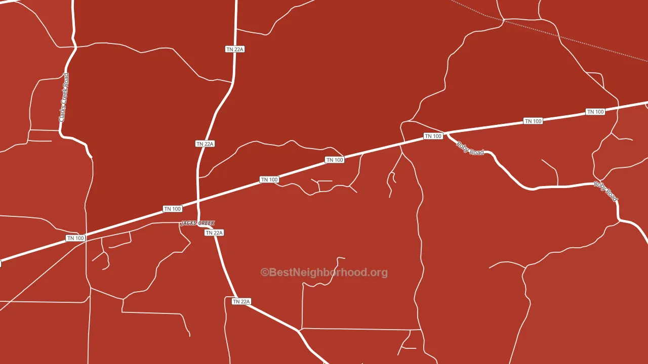 38347, TN block-group political-lean map