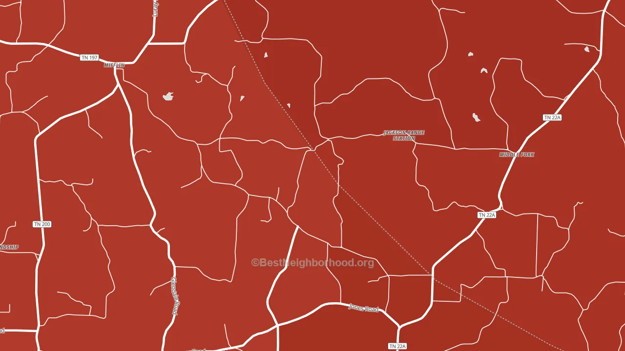 38352, TN block-group political-lean map